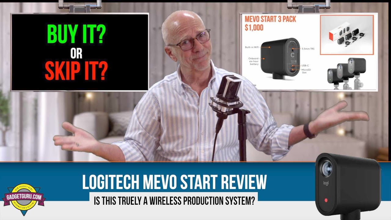 Logitech for Creators Mevo Start 3-Pack Wireless Live Streaming Cameras,  for Multi-Camera HD Video,App Control and Stream via Smartphone or Wi-Fi