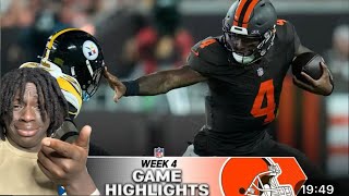 WHAT IS THIS PLAY CALLING FROM PITTSBURGH !? Cleveland Browns vs Pittsburgh Steelers EACTION !