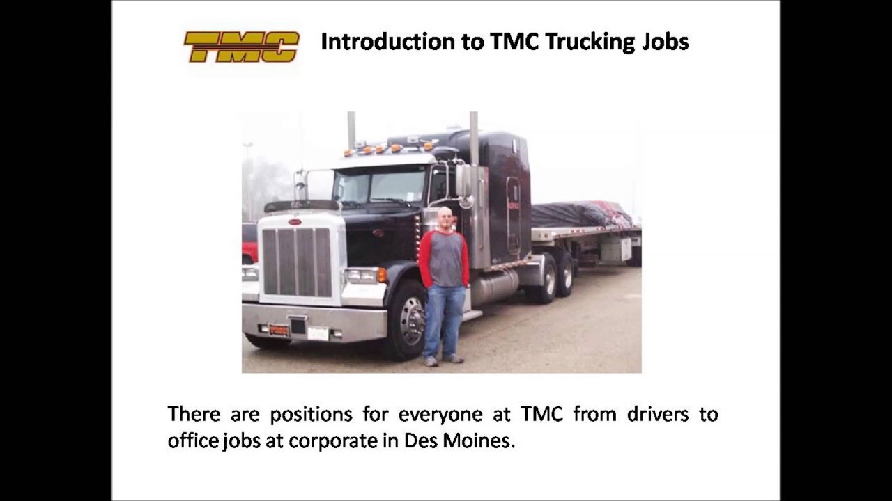 tmc trucking jobs video youtube tmc trucking jobs