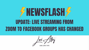 UPDATE: Live Streaming From Zoom to Facebook Groups Has Changed