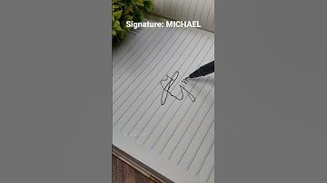 Stylish Signature: Michael ✍️ #shorts #art #trending