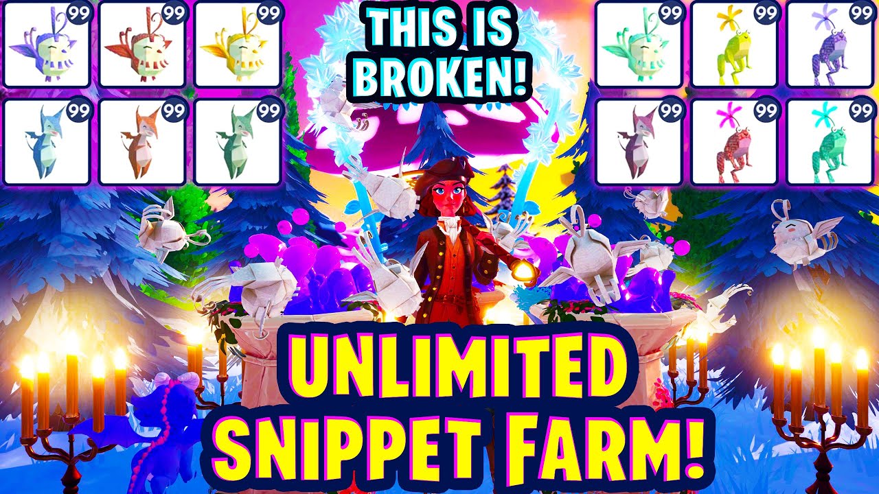 ULTIMATE Snippet Farm in Disney Dreamlight Valley. Unlimited Snippets of EVERY TYPE! This Is BROKEN!