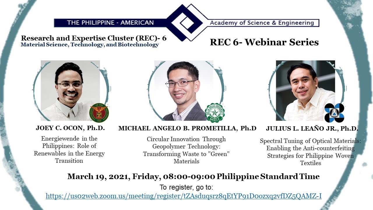 PAASE Research Expertise Cluster 6 Webinar (19 March 2021)