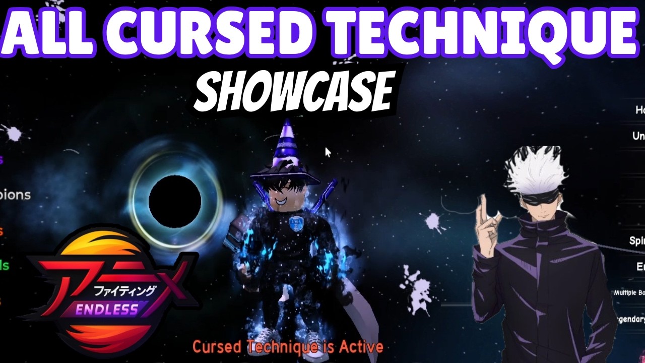 ALL CURSED TECHNIQUE in ANIME FIGHTING SIMULATOR : ENDLESS [AFS:E ...