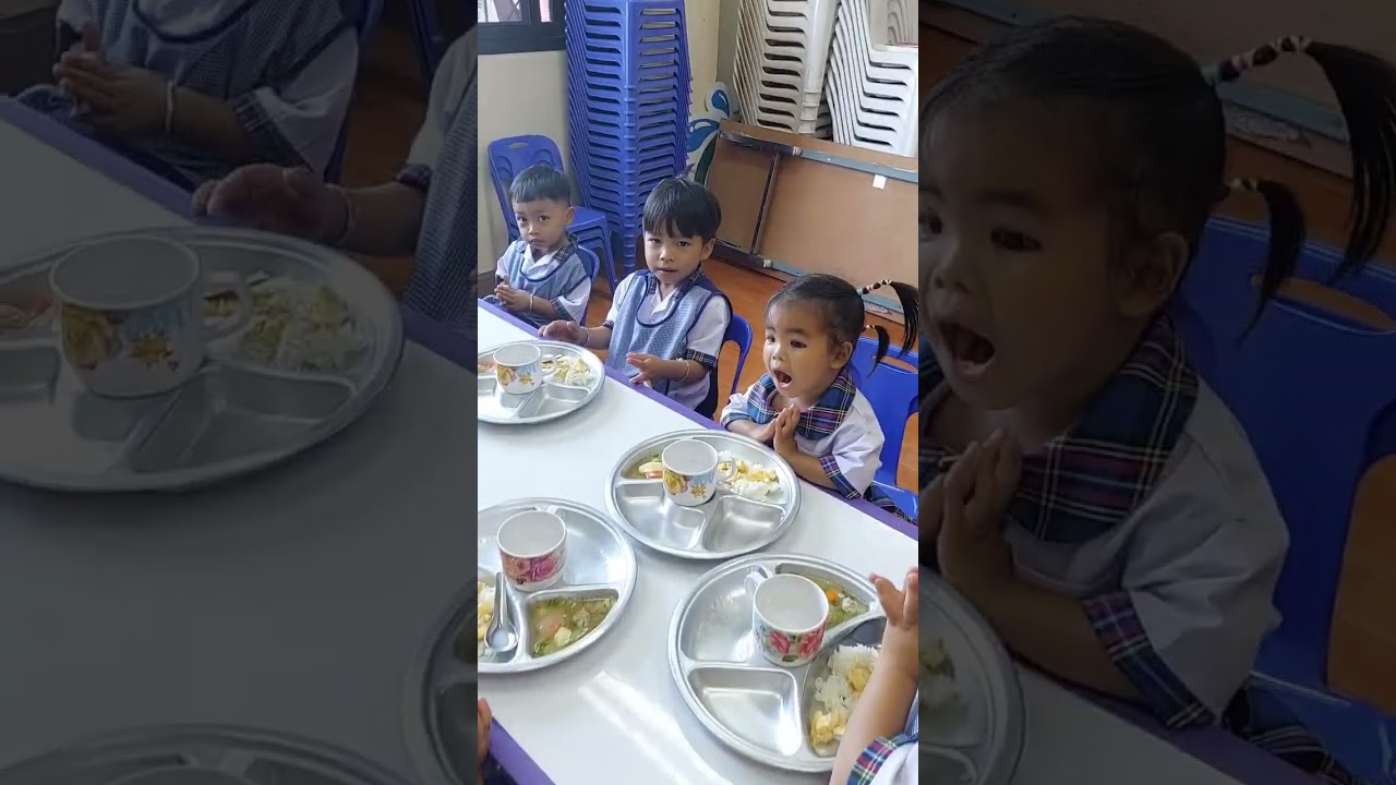ไปรับประทานอาหารกลางวันได้แล้ว #school #โรงเรียน #เด็ก