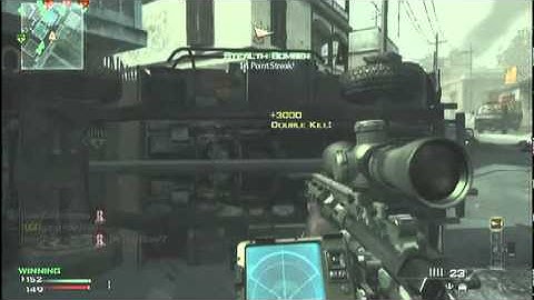 Modern Warfare 3 All-Pro single bullet double headshot MSR