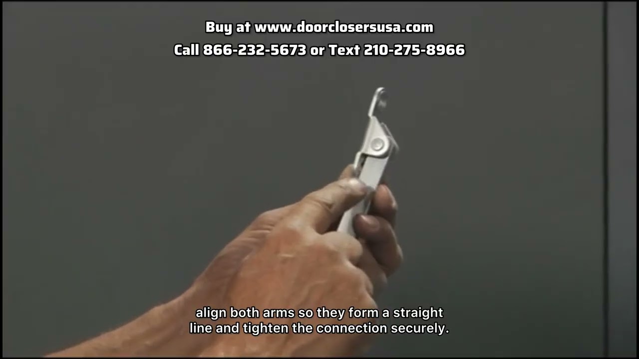 Установка доводчика Arrow DC500 – стандартный рычаг | Door Closers USA