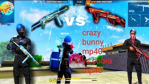 # Free Fire only crazy bunny mp40 vs cobra mp40 custom match # Realme 6