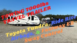 Tundra, Fastway E2, Firestone Ride Rite Towing Setup