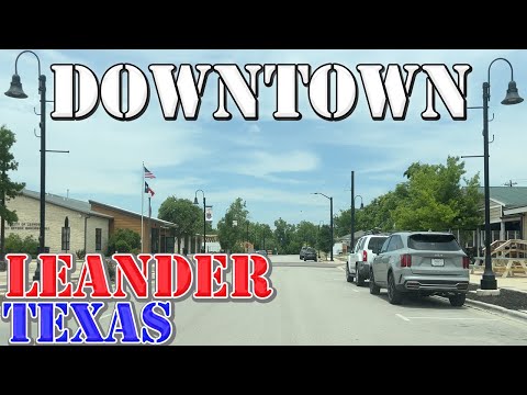 Leander - Texas - 4K Downtown Drive