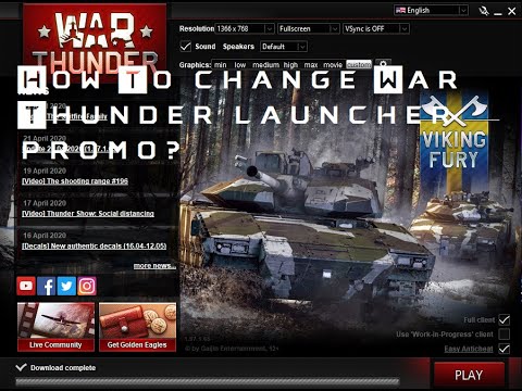 How To Change War Thunder Launcher Promo Youtube