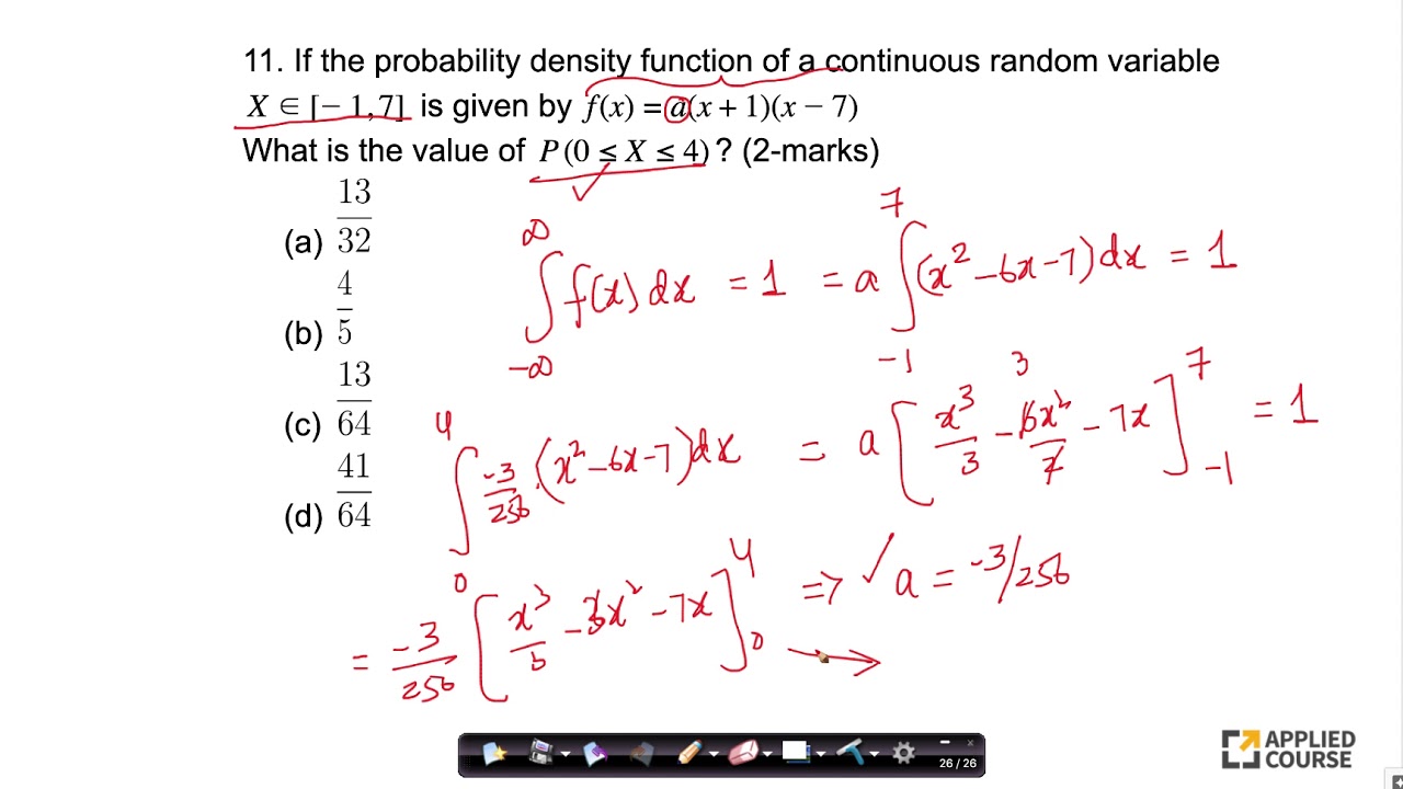Probability Subject Test --- Part 2 (15th-June) - YouTube