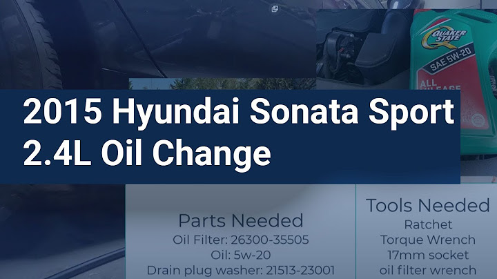 Oil filter hyundai sonata 2015