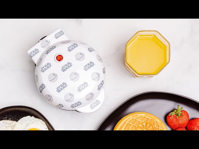 Uncanny Brands Death Star Mini Waffle Maker - Star Wars Small Kitchen  Appliance