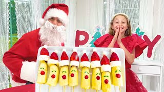 santa gives tasks to nastya christmas collection