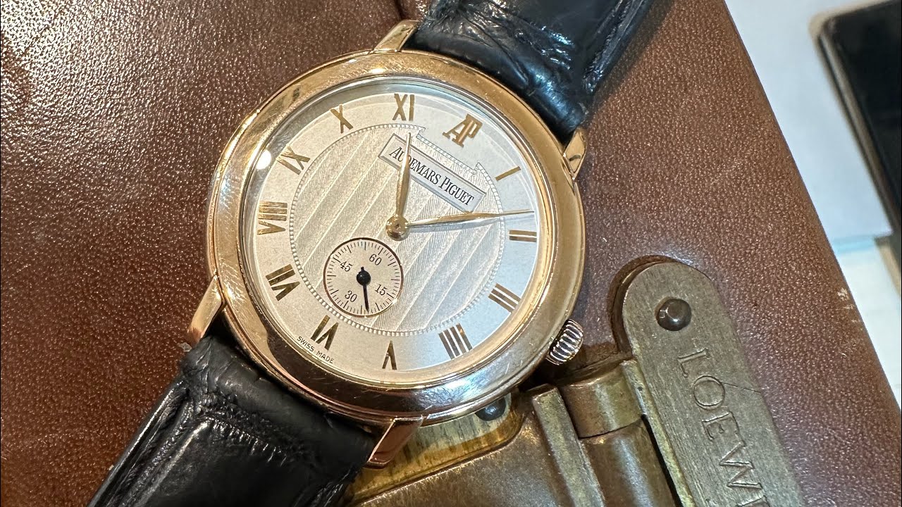 名表TV- Audemars Piguet 小三針 玫瑰金36MM Jules Audemars 手上鏈透底 15056OR - YouTube