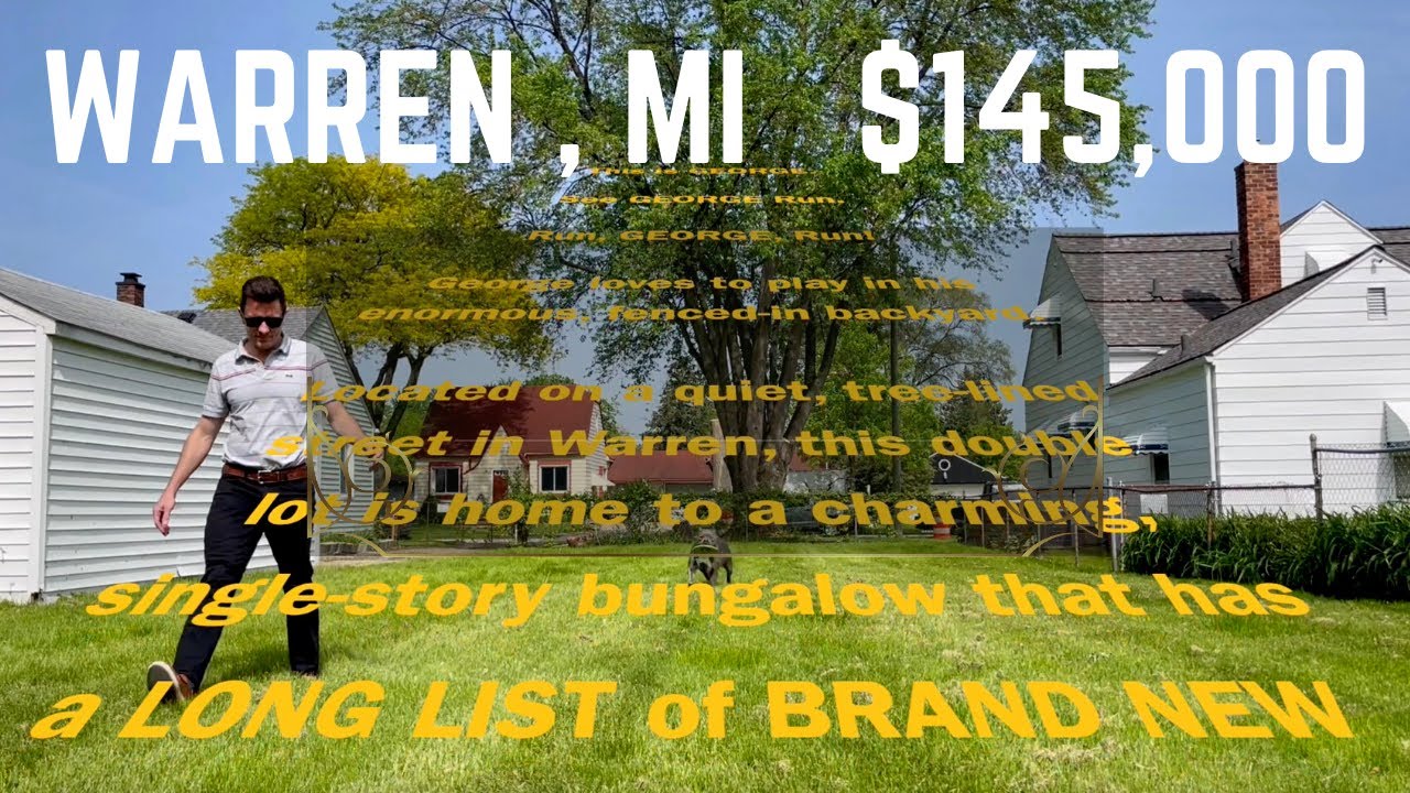 Warren MI Home For Sale 145,000 YouTube
