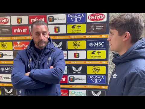 Genoa Primavera, mister Agostini commenta il successo per 3-0 sulla Feralpisaló
