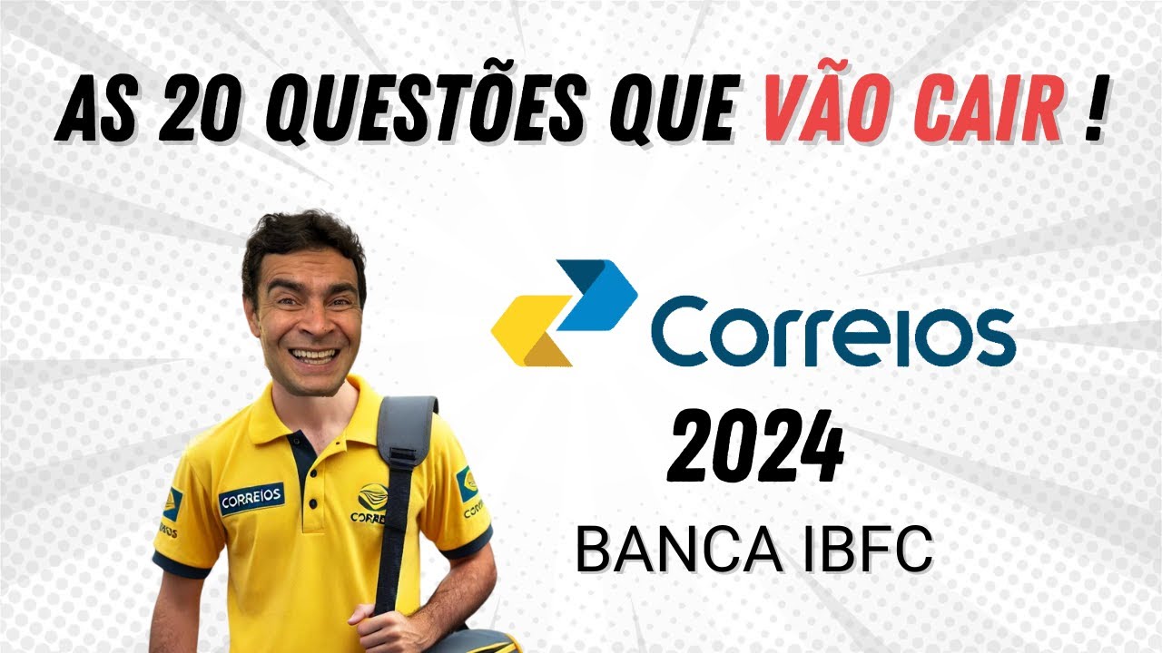 É isso que vai cair em Português no concurso dos Correios 2024...