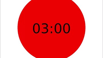 180 seconds 3 minutes timer Countdown