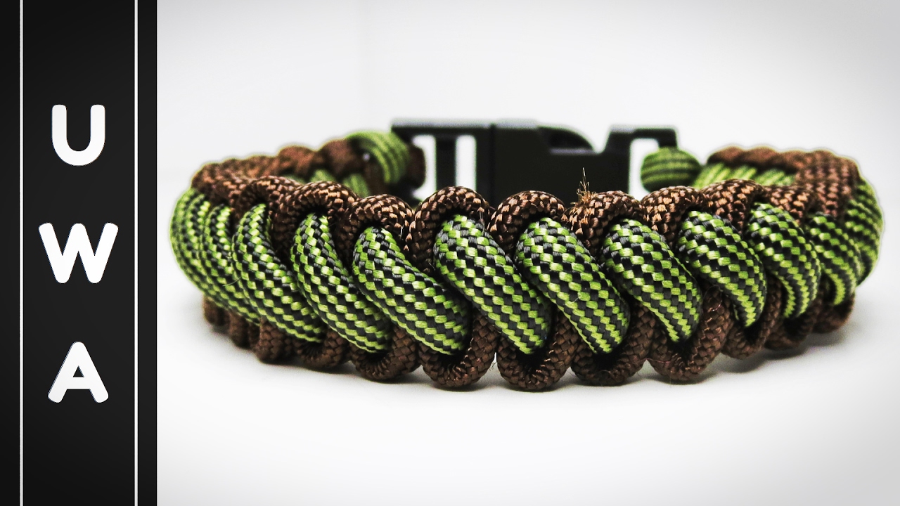 How To Make A Super Easy Corkscrew Paracord Bracelet - YouTube