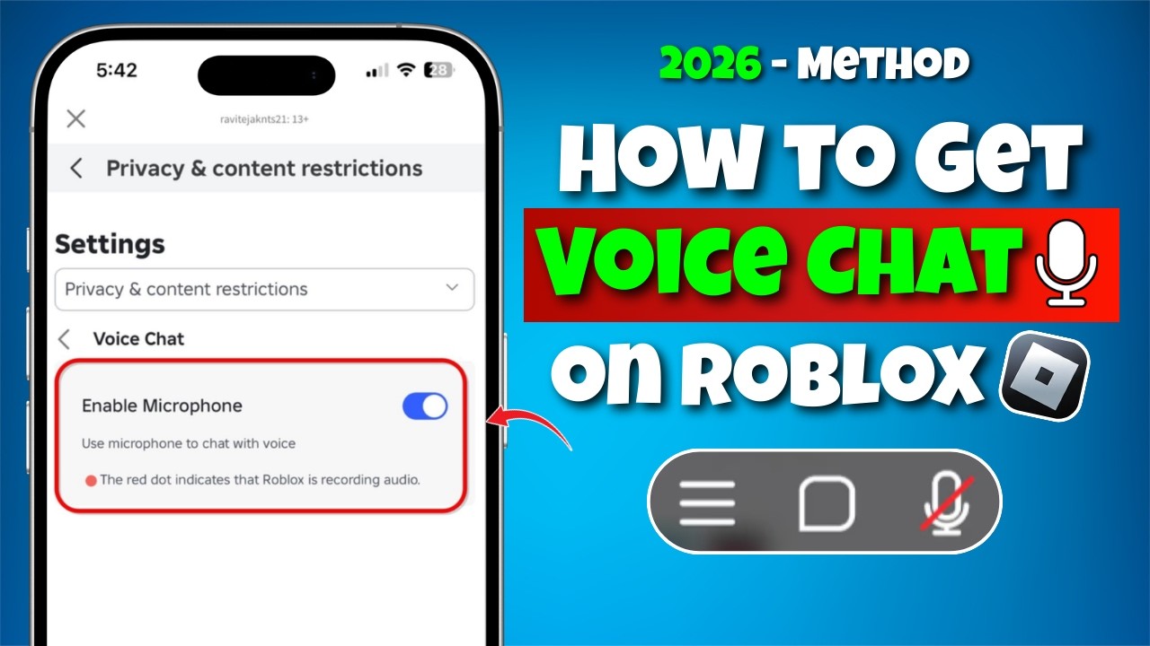 How To Enable Voice Chat In Roblox Mobile 2026 Get Roblox Voice Chat 