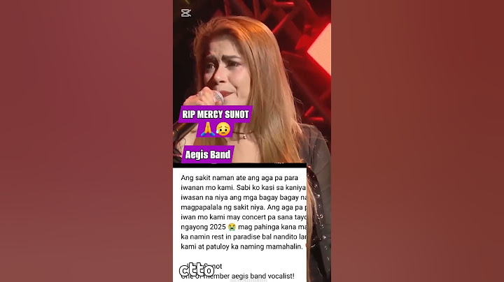 RIP🙏MERCY SUNOT VOCALIST NG AEGIS BAND