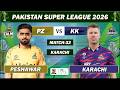 PESHAWAR ZALMI vs KARACHI KINGS 32nd MATCH LIVE COMMENTARY | PSL 2026 LIVE | PZ VS KK LIVE