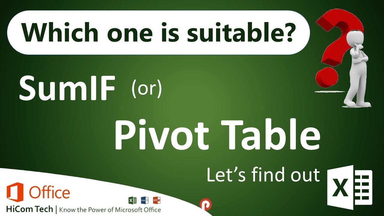 How to use SumIF Excel Formula in Tamil An alternative of Pivot Table