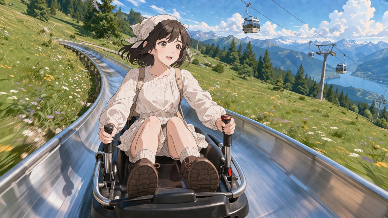 🌲Beatenberg Day 3 | Summer Toboggan Run at Niederhorn | Ghibli