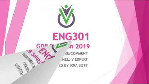 ENG301-(Business Communication) GDB Solution Spring 2019