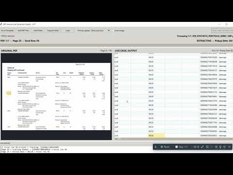 Automating 100-Page PDF Invoice to Excel with Python | Live Data Extraction Demo