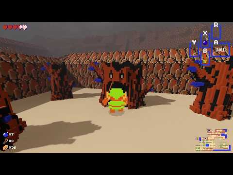 I played through the original legend of zelda **IN 3D**