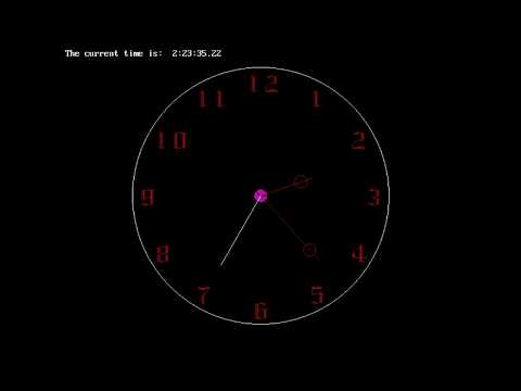 How to make analog clock in c++ with code link