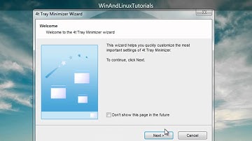 [Windows] Minimize applications to the system tray using 4t Tray Minimizer