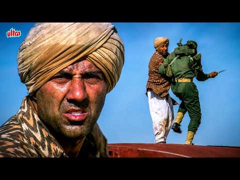 Chalti Train Mein Sunny Deol Ne Pakistani Sainikon Ko Maar Giraya | Gadar Climax Scene
