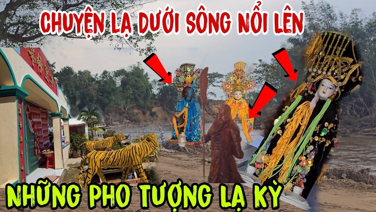 Chuyện lạ 👉 dưới sông nổi lên ( những Pho Tượng lạ Kỳ - Đạp Đồng kêu Phật Tử về gấp | Châu Phú Area