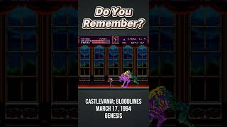 Remember This Game? Castlevania: Bloodlines (Genesis, 1994) #retrogaming