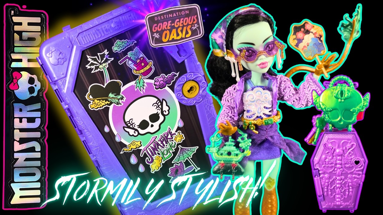 Monster High Skulltimate Secrets Gore-geous Oasis Jinafire Long 🐉 Full Unboxing!