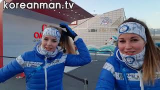 accidently meeting Finland national women hockey team!