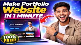 Create a Portfolio Website in 1 Minute (100% FREE) – Build Your Site with AI | Zero to AI