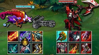 MACHINE GUN LULU vs DARIUS FULL BUILD FIGHTS \& Best Pentakills!