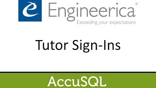 Tutor Sign-Ins - Accu2016 Video Learning