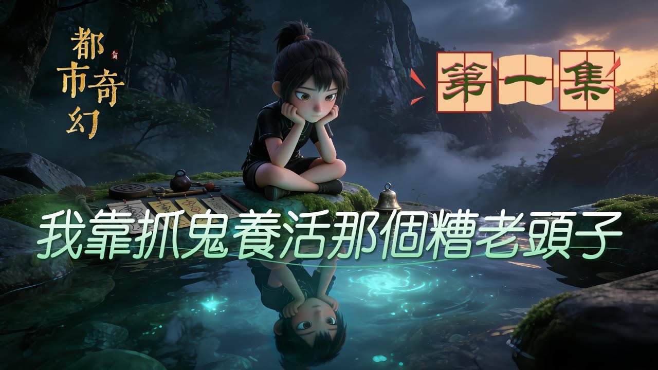 【鬼王大人別煩我&第一集】某處不知名的高山上，雲霧繚繞，頗有些仙氣飄飄的感覺，一身黑衣短衫的少女坐在泉水旁，托腮看着水中的倒影，十六年來，除了抓些山間的孤魂野鬼，面對那囉裏八嗦的臭老頭子。