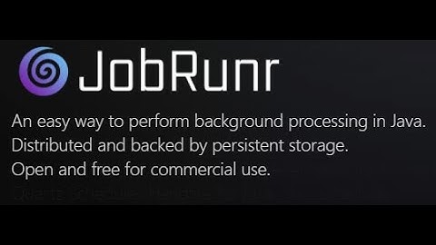 SpringBoot JobRunr example