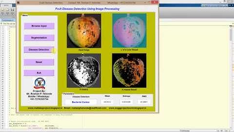 Fruit Disease Detection using matlab