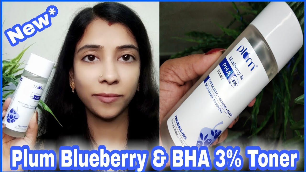 Plum Blueberry & PHA 3% Face toner | Niacinamide | Clear breakout & Acne scars | New | Nidhi Gupta