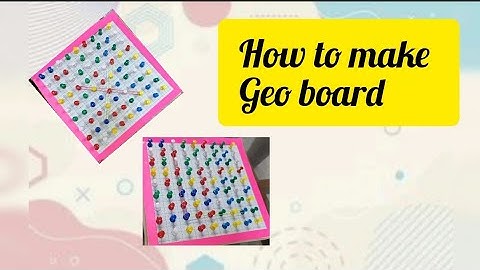 How to make Geo board | Geo board | handmade Easy Geoboard