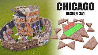 The CHICAGO Design / Bunker for Three / Rust Base Design 2023