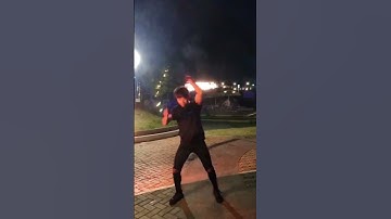 Orbital Fire dance #orbital #firedance #firepoi #shorts